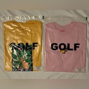 Golf Wang Yellow and Pink Graphic Tees